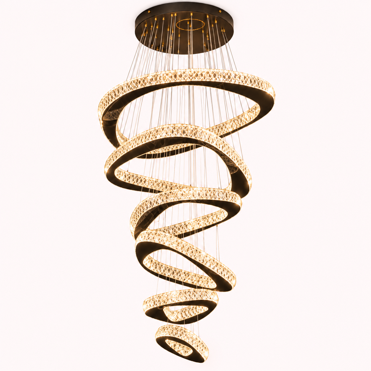 Nébuleuse — Suspension spiralée en cristal