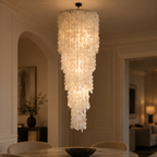 Cascade — Lustre suspendu en nacre