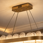 Givre — Suspension rectangulaire en verre