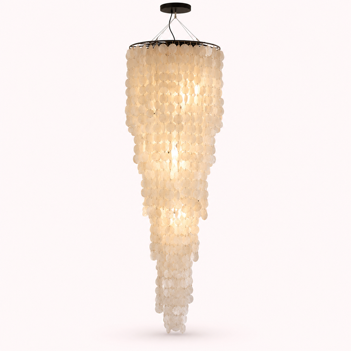 Cascade — Lustre suspendu en nacre